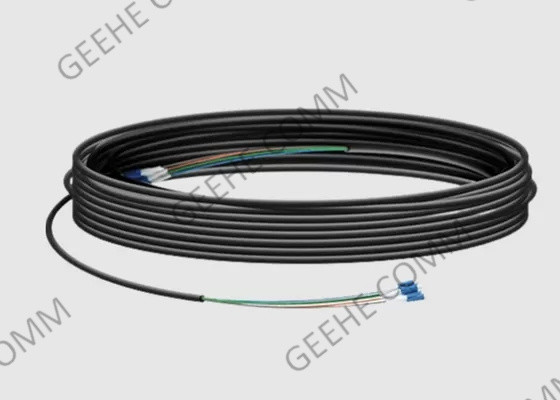 6 vezel 50/125 de Openluchtpreterminated Gepantserde die Kabel van OM3 met LC-Schakelaars wordt geëindigd