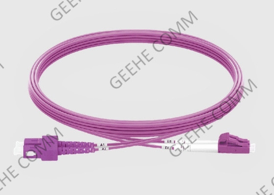 20M Duplex Multimode van het de Vezelflard van pvc (OFNR) 2.0MM de Kabelsc aan LC