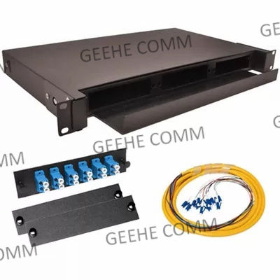 Industriële 4U 24 Haven OM3 MPO aan LC-Flardcomité