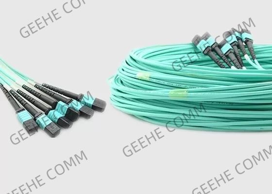 Multimode 8 Kabel van de Kern100g OM4 10m MPO aan MPO Vezel