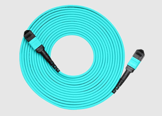 Aqua10gbs Multiwijze 24 het Koord van het Vezelom4 MPO Flard