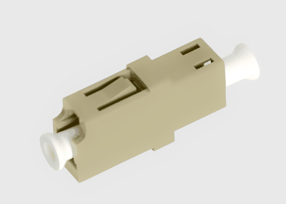 Multimode Simplex Beige Plastic LC de Vezel Optische Adapter van OM3 Geen Flenzen