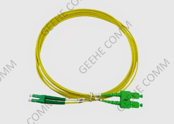 50/125 Duplexlc-APC aan Sc-APC Vezel Optisch Jumper Cable Single Mode