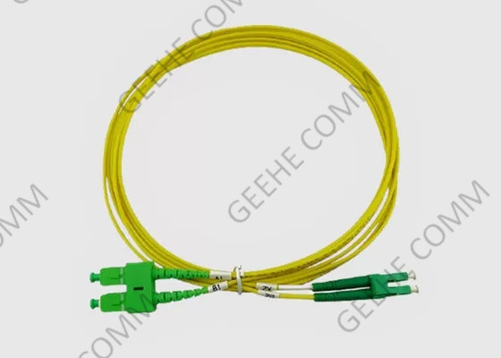 50/125 Duplexlc-APC aan Sc-APC Vezel Optisch Jumper Cable Single Mode