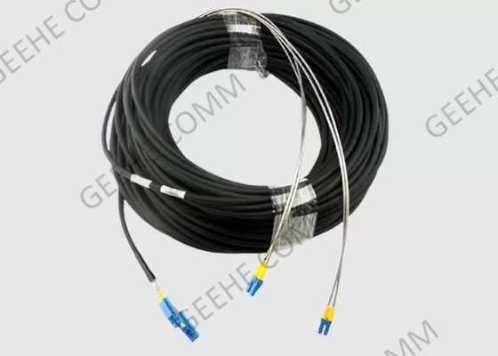 Multimode 3.0mm Corning OFNR Duplexkoord LC van het Vezel Optische Flard aan LC 100M