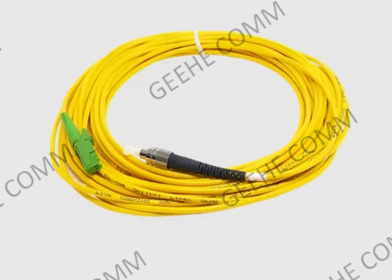 9/125 OS2-Duplex 2.0mm Enig het Flardkoord 10m E2000/APC van de Wijzevezel aan FC/UPC