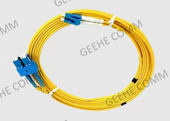 3M Sc-LC 9/125 Kabel van het de Vezelflard van pvc OFNR van OS2 Singlemode Duplex