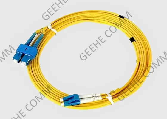 3M Sc-LC 9/125 Kabel van het de Vezelflard van pvc OFNR van OS2 Singlemode Duplex