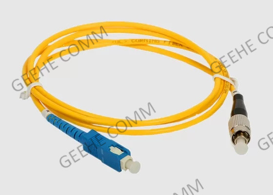 2.0mm Simplexsc aan Koord van het de Vezel het Optische Flard van FC 9/125um
