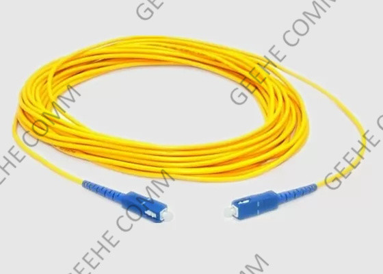 Geel 3.0mm Sc aan Sc Enig Optisch het Flardkoord van de Wijzevezel