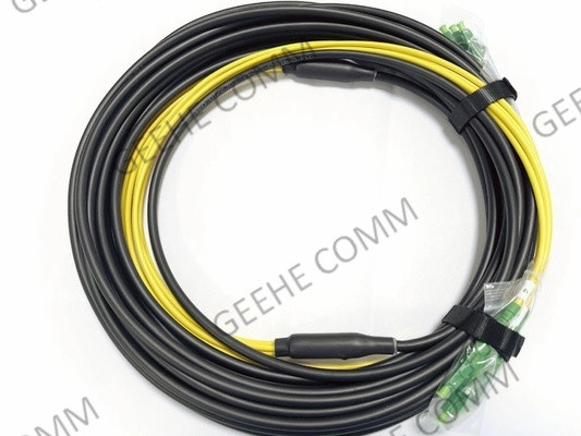 4 kabels van de vezel singlemode doorbraak, 12m
