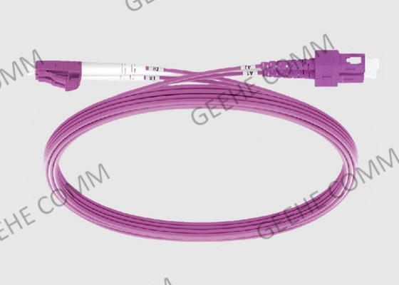 20M Duplex Multimode van het de Vezelflard van pvc (OFNR) 2.0MM de Kabelsc aan LC