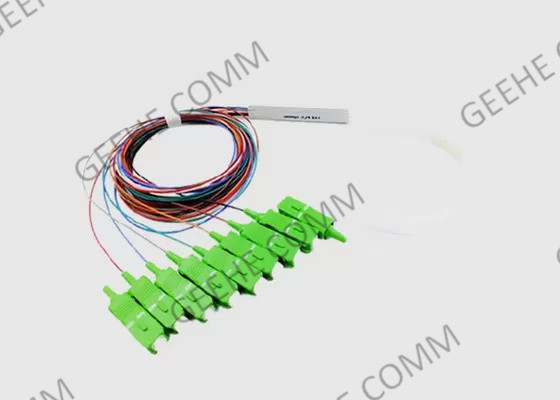 Enige de Buis1x8 SC/APC Mini Fiber Optic PLC van het Wijzestaal Splitser 0.9mm