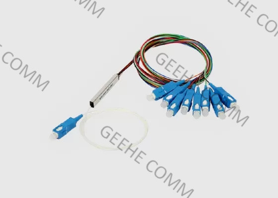1×8 staalbuis SC/APC Mini Fiber Optical Cable Splitter