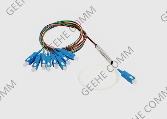 1×8 staalbuis SC/APC Mini Fiber Optical Cable Splitter