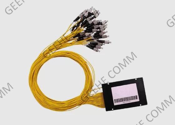 1×32 PLC de Splitsers Plastic ABS van de Vezel Optisch Kabel Doospakket 2.0mm de Schakelaars van FC UPC