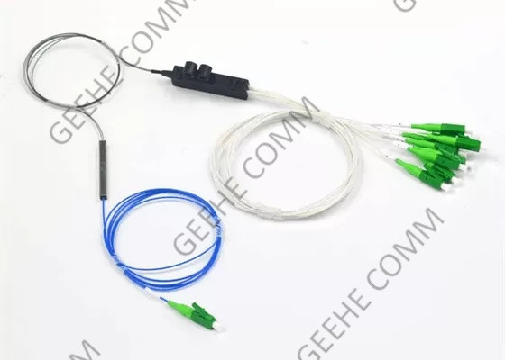 8 Optische Plc van de kernen1x8 Vezel Splitser met LC/APC-Schakelaars