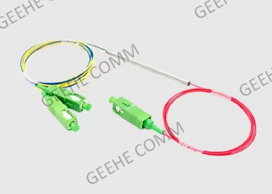 50/50 Dubbele van de de Vezelkoppeling van Venster1×2 Sc Splitser 1310nm 1550nm
