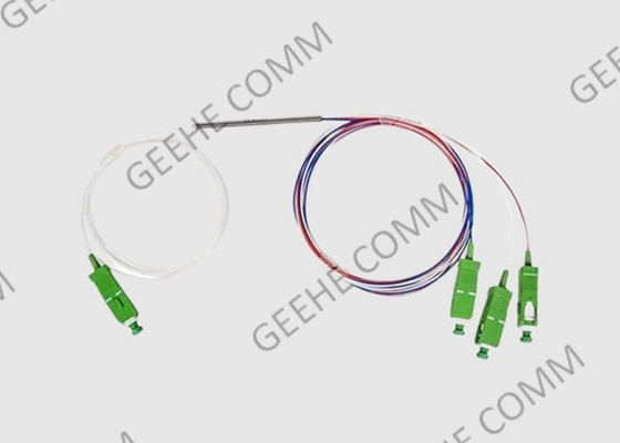 Ultra van de de Kabelkoppeling 1×3 van de Grootte1525-1565nm Vezel Optische Wideband Optische de Splitserskoppeling