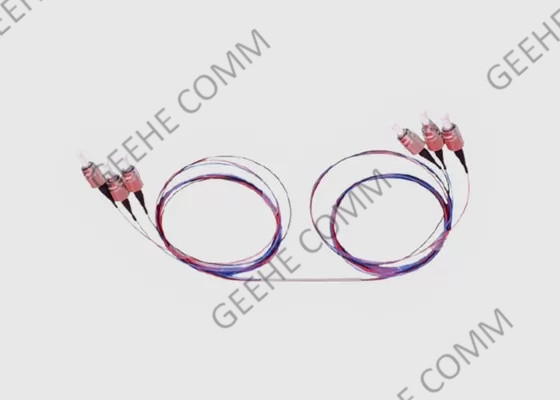 Enige Wijze 0.9mm de Splitsers Dubbel Venster van de Vezel2x2 FC/APC FBT Koppeling