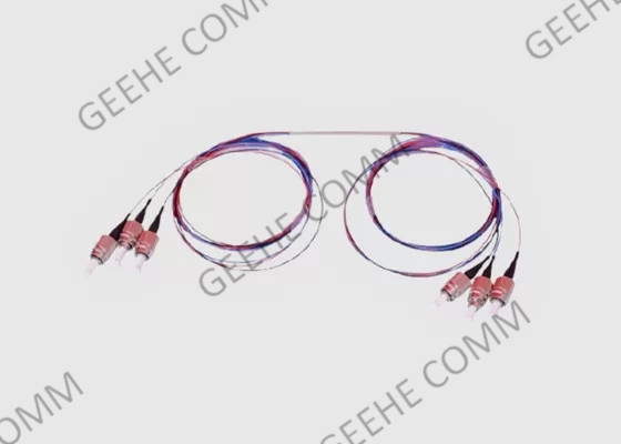 Enige Wijze 0.9mm de Splitsers Dubbel Venster van de Vezel2x2 FC/APC FBT Koppeling