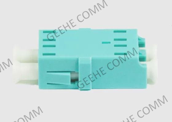 Multimode LC-PC/UPC OM3 Aqua Fiber Optic Cable Adapter