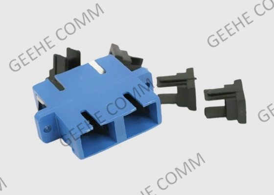 Blauwe Optische de Adapterkoppeling van de Kleurensc aan Sc Multimode Vezel met Flenzen