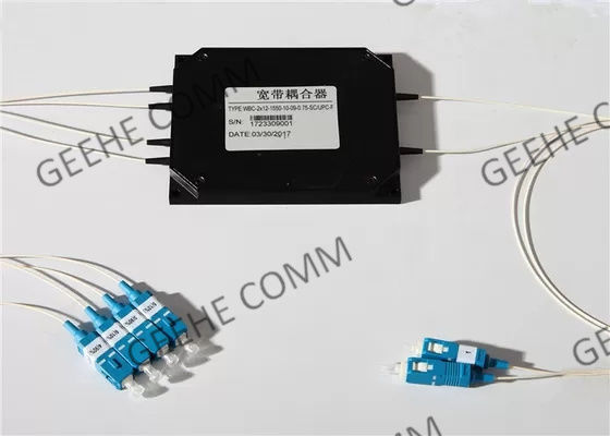2×4 Optische WDM van de ventilator uit 1480nm Gesmolten Vezel Module