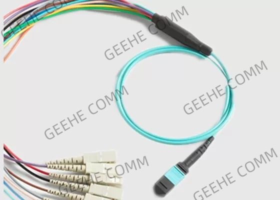 MPO aan 12 X Sc 12 Vezels 0.9mm Mulit-de Kabel van de Wijzempo Vezel