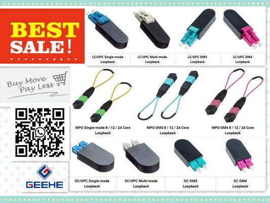 MPO/SC/LC Loopback snelle connect fiber optic connectoren voor een paar dollar lossen grote problemen op met een plug met twee connectoren