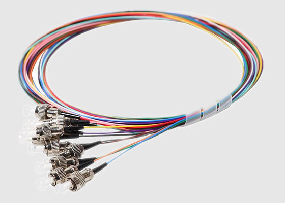 12 vezel 12 de Vlecht van de Kleurenventilator uit FC 2M Single Mode Fiber