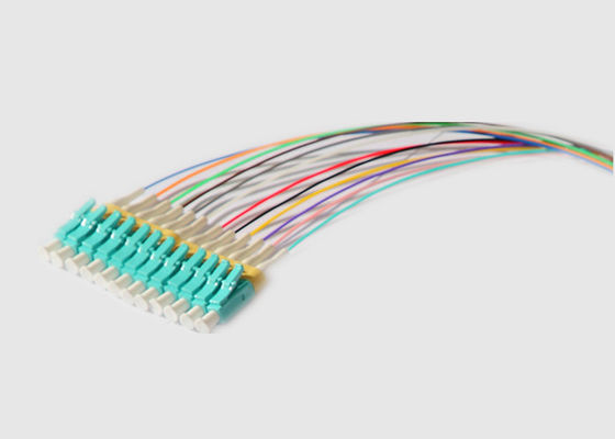 Multiwijze 12 Kernen 0.9mm MPO aan LC-Doorbraakkabel