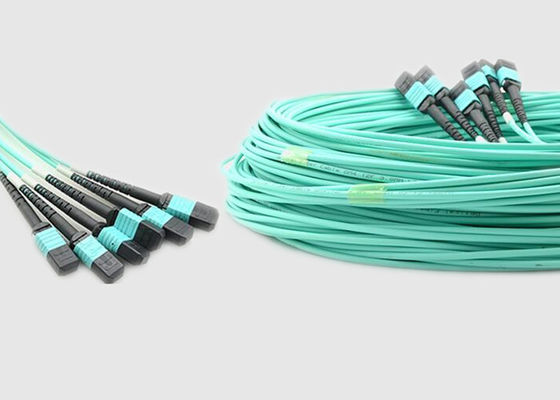 Multimode 8 Kabel van de Kern100g OM4 10m MPO aan MPO Vezel