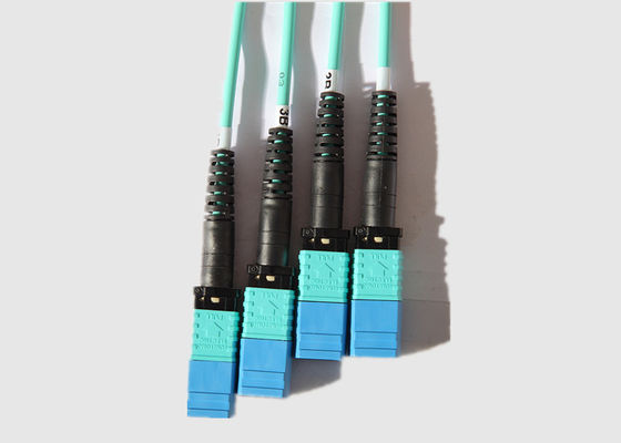 Multimode 8 Kabel van de Kern100g OM4 10m MPO aan MPO Vezel