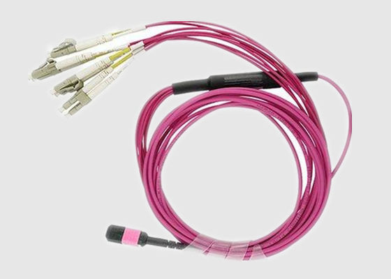 Multiboomstam 8 Kernen OM3 2.0mm MPO aan LC-Doorbraakkabel