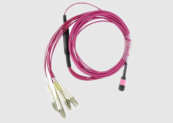 Multiboomstam 8 Kernen OM3 2.0mm MPO aan LC-Doorbraakkabel