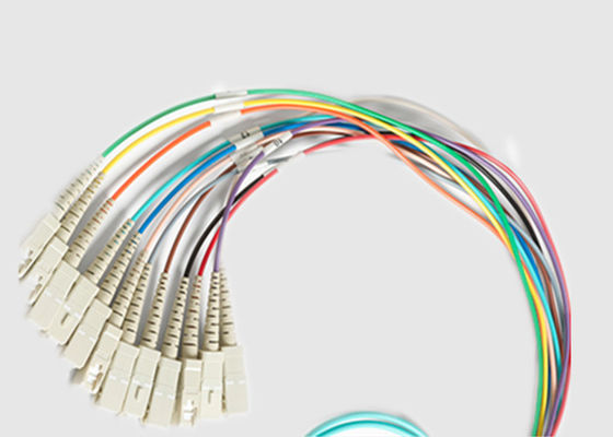 MPO aan 12 X Sc 12 Vezels 0.9mm Mulit-de Kabel van de Wijzempo Vezel