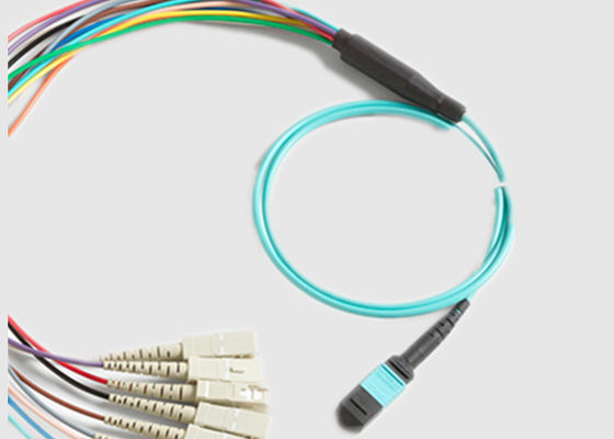 MPO aan 12 X Sc 12 Vezels 0.9mm Mulit-de Kabel van de Wijzempo Vezel
