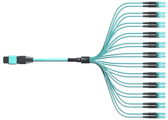 144 de Kabel van de vezelsom3 LC Dulpex 100G MPO Vezel