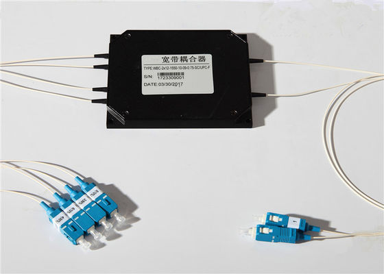 2×4 Optische WDM van de ventilator uit 1480nm Gesmolten Vezel Module