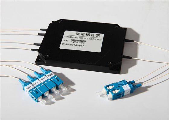 2×4 Optische WDM van de ventilator uit 1480nm Gesmolten Vezel Module