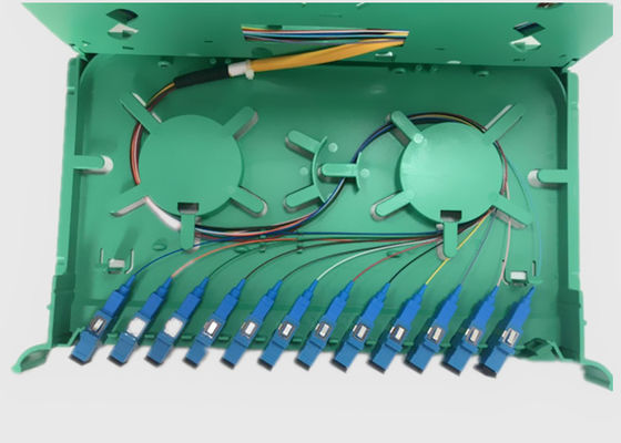 Enige Fanout 12 Optische PLC van de Kernenvezel Splitser 0.9mm van Wijzesc UPC Rek zet op
