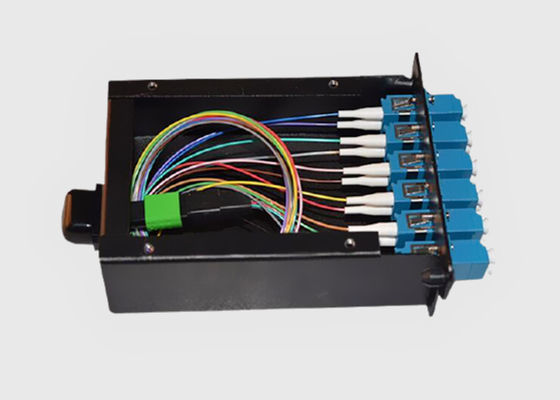 12 vezel de pre-Geïnstalleerde Cassette van de de Doorbraakkabel van de 6 Duplexlc-Adaptersmtp/mpo Vezel