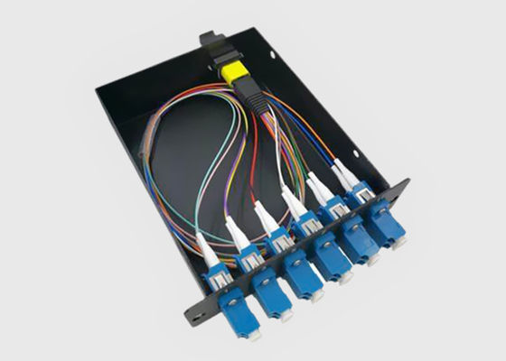 12 vezel de pre-Geïnstalleerde Cassette van de de Doorbraakkabel van de 6 Duplexlc-Adaptersmtp/mpo Vezel