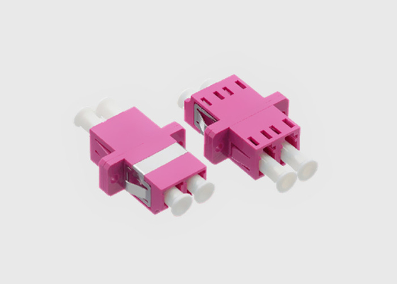 LC/UPC de Adapter Duplexheren OM4 van de vezel voorzagen de Optische Kabel de Vezel van Violet Mikrolink van een flens OM4