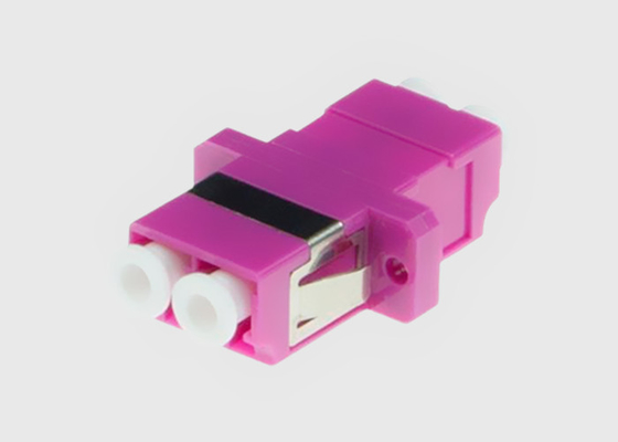 LC/UPC de Adapter Duplexheren OM4 van de vezel voorzagen de Optische Kabel de Vezel van Violet Mikrolink van een flens OM4