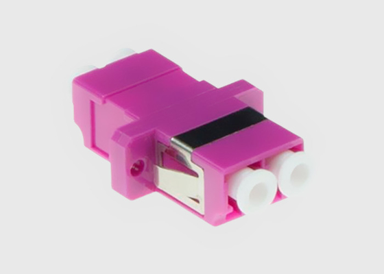 LC/UPC de Adapter Duplexheren OM4 van de vezel voorzagen de Optische Kabel de Vezel van Violet Mikrolink van een flens OM4