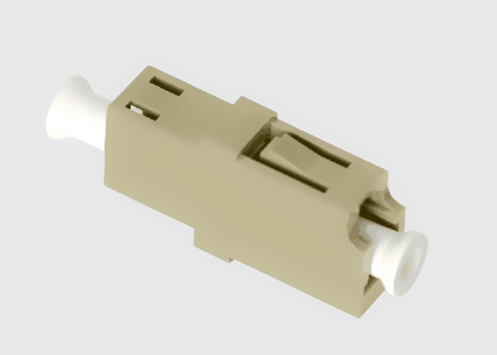 Multimode Simplex Beige Plastic LC de Vezel Optische Adapter van OM3 Geen Flenzen